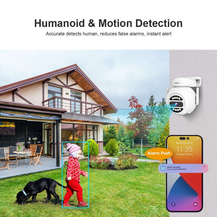 SriHome SH047 4MP IP66 Waterproof Motion Detection Night Vision WiFi HD Camera(AU Plug)