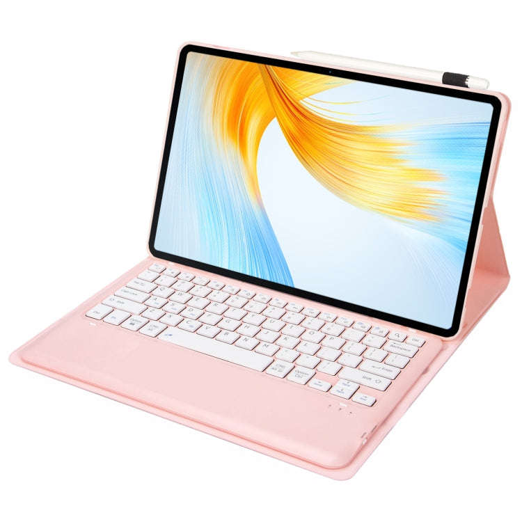 For Huawei MatePad Pro 13.2 inch 2025 AH18 Detachable Bluetooth Keyboard Leather Tablet Case(Pink)