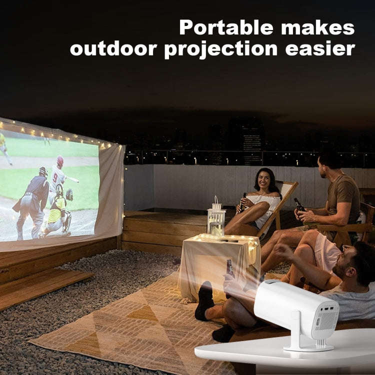 GXMO P30 Android 11 OS HD Portable WiFi Projector, Plug Type:US Plug(White)