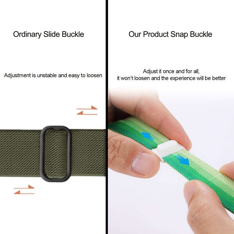 For Apple Watch Series 5 40mm Carbon Fiber Texture Snap Buckle Nylon Watch Band(Blue)