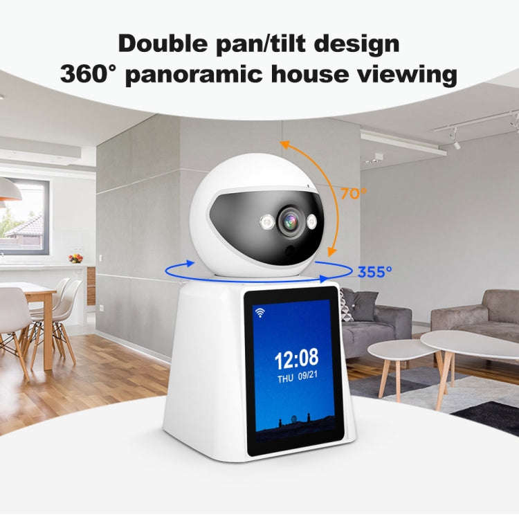 Srihome SH053 2MP 2.8 inch IPS Screen Smart IP Camera Baby Monitor(UK Plug)