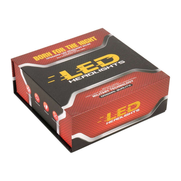 H11 Pair 55W 6000lm 6000K Car LED Mini Lens Headlight Bulb