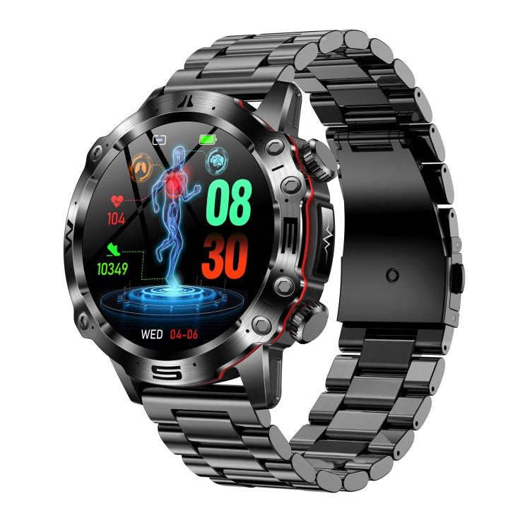 ET482 1.43 inch AMOLED Screen Sports Smart Watch Support Bluetooth Call /  ECG Function(Black Ste...