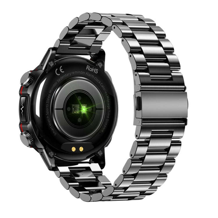 ET482 1.43 inch AMOLED Screen Sports Smart Watch Support Bluetooth Call /  ECG Function(Black Ste...