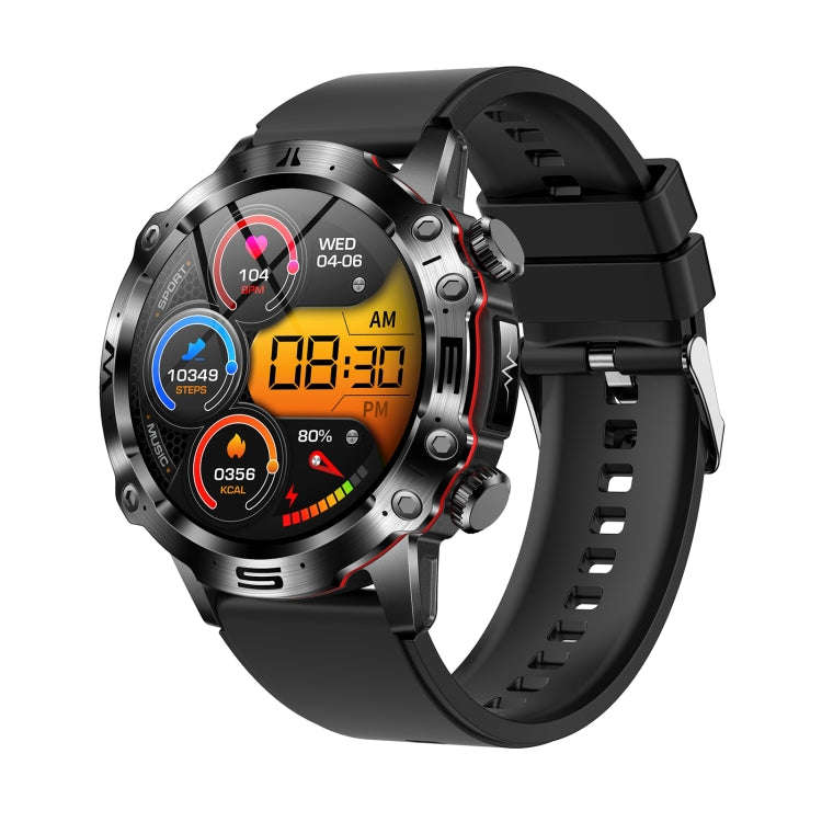 ET482 1.43 inch AMOLED Screen Sports Smart Watch Support Bluetooth Call /  ECG Function(Black Sil...