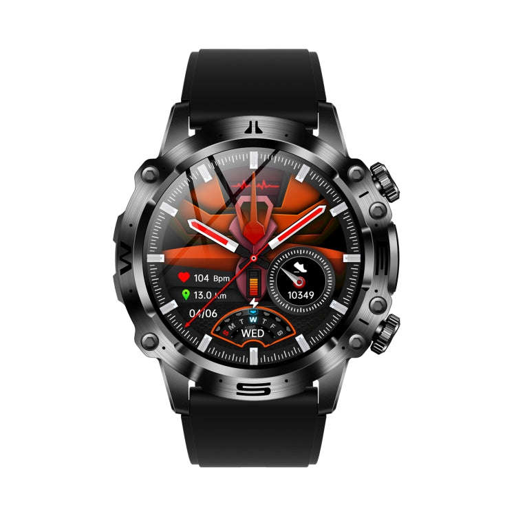 ET482 1.43 inch AMOLED Screen Sports Smart Watch Support Bluetooth Call /  ECG Function(Black Sil...