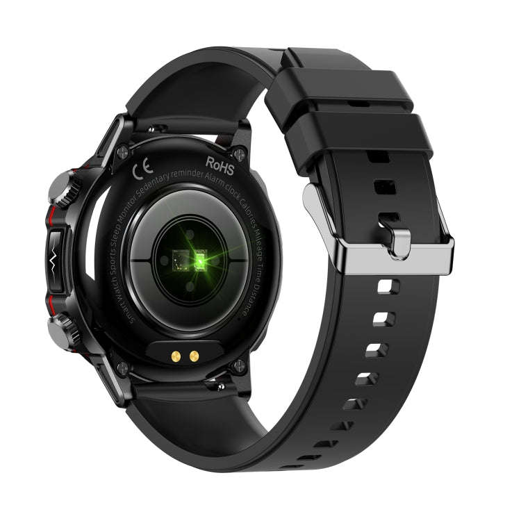ET482 1.43 inch AMOLED Screen Sports Smart Watch Support Bluetooth Call /  ECG Function(Black Sil...