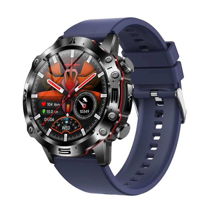 ET482 1.43 inch AMOLED Screen Sports Smart Watch Support Bluetooth Call /  ECG Function(Blue Sili...