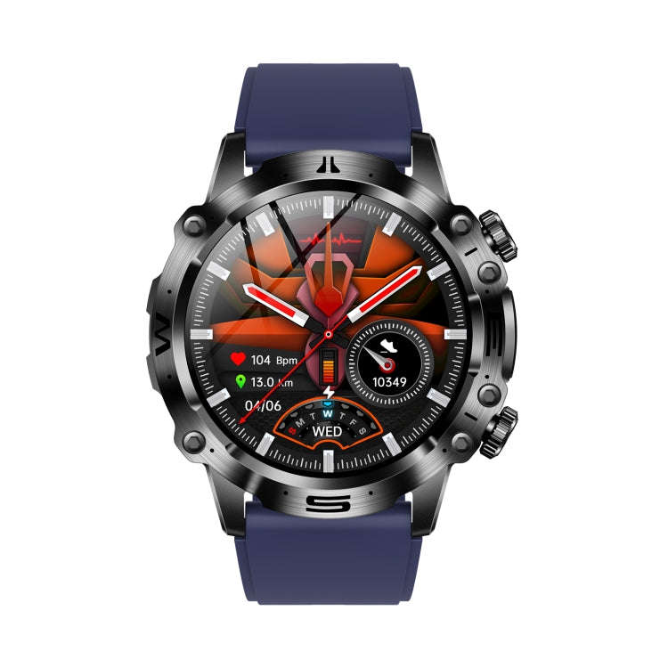 ET482 1.43 inch AMOLED Screen Sports Smart Watch Support Bluetooth Call /  ECG Function(Blue Sili...