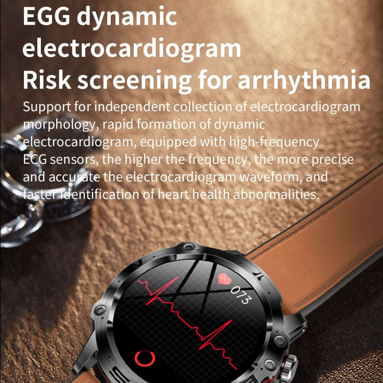 ET482 1.43 inch AMOLED Screen Sports Smart Watch Support Bluetooth Call /  ECG Function(Red Silic...