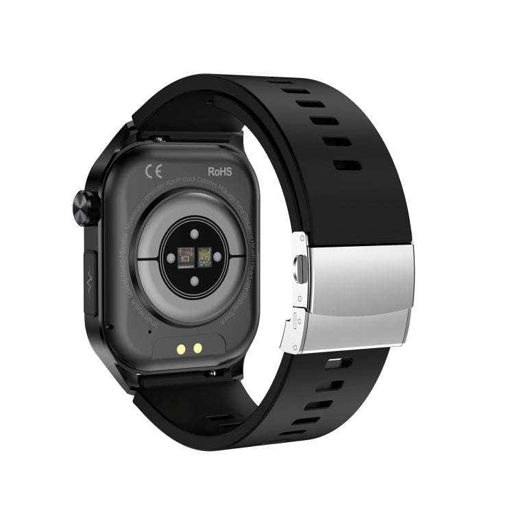 ET580 2.04 inch AMOLED Screen Sports Smart Watch Support Bluetooth Call /  ECG Function(Black But...