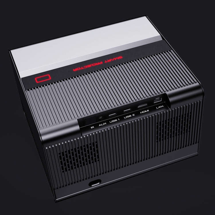 GXMO H50 Android 12 2GB+16GB 1080P 500ANSI 2.4G & 5G Dual WiFi Modes Wireless Projector(Black)