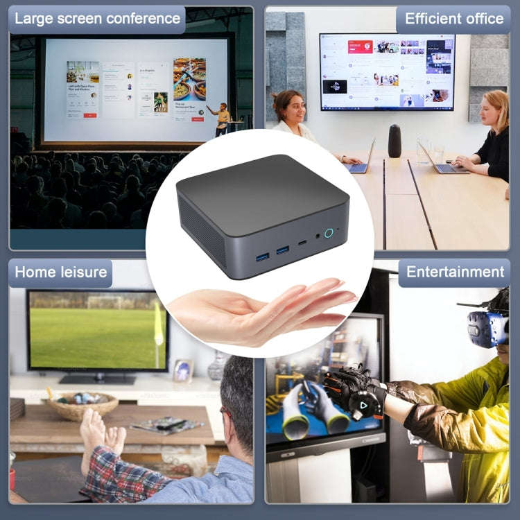 GXMO H90 Windows 11 Intel Core i7 11390H Processor Mini Computer, Specification:Without RAM & SSD