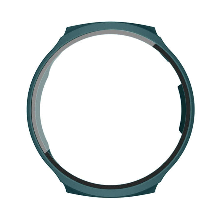 For Aigo Smart Watch V8 PC + Tempered Film Integrated Watch Protective Case(Dark Green)