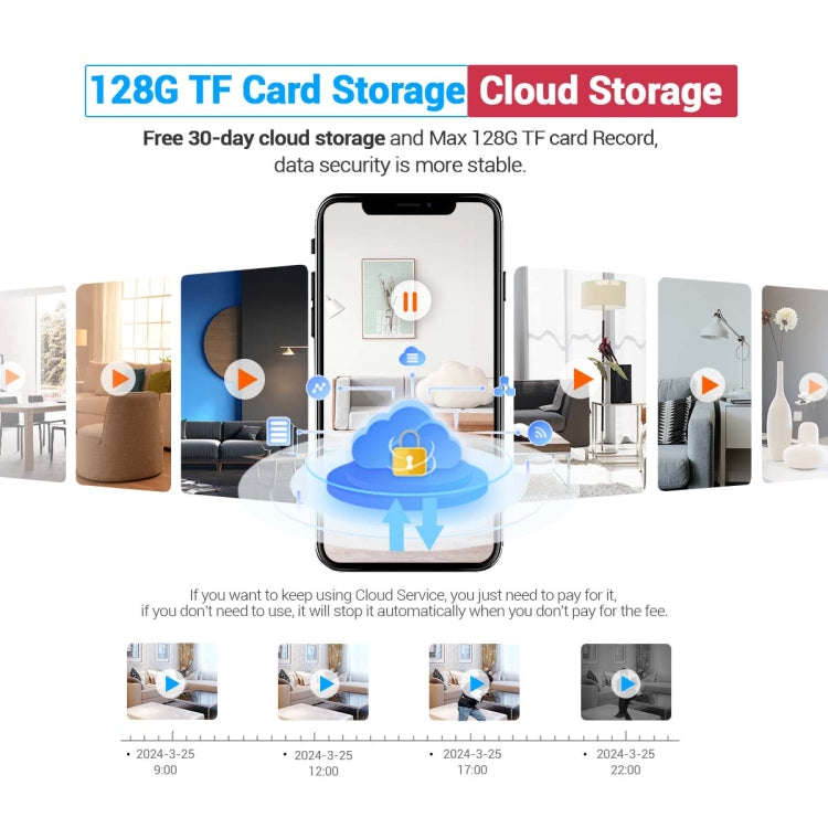 ESCAM QF104 One Click Video Call 3MP Indoor Humanoid Detection Audible Alarm Color Night Version ...