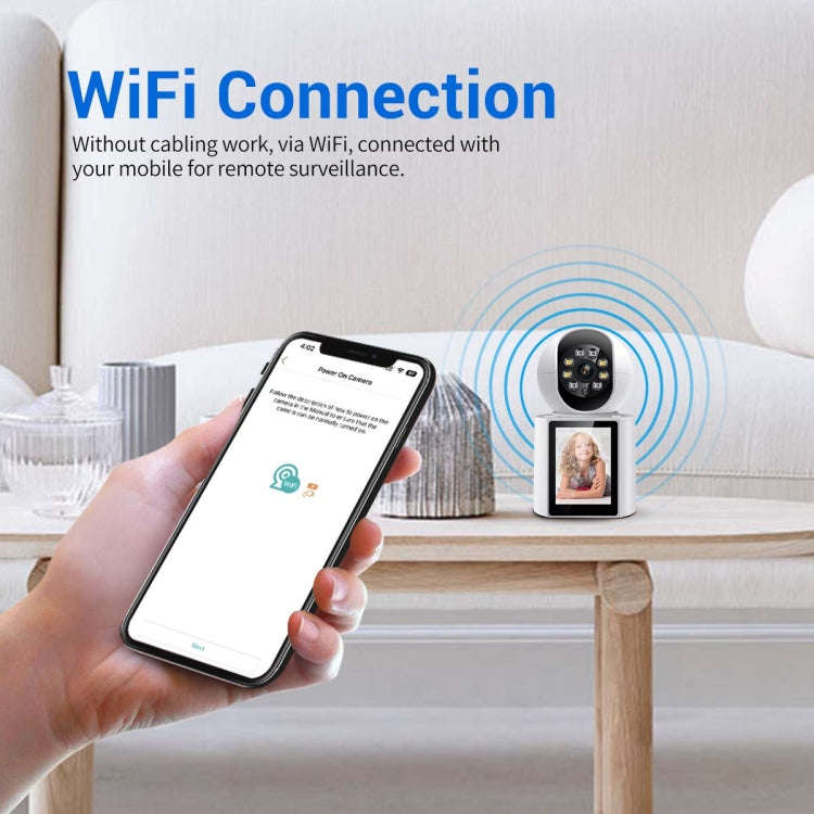 ESCAM QF104 One Click Video Call 3MP Indoor Humanoid Detection Audible Alarm Color Night Version ...