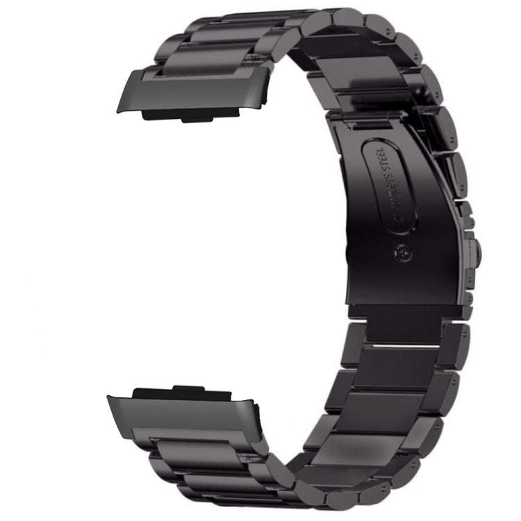 For Huawei Watch D Three-Bead Stainless Steel Watch Band(Black)