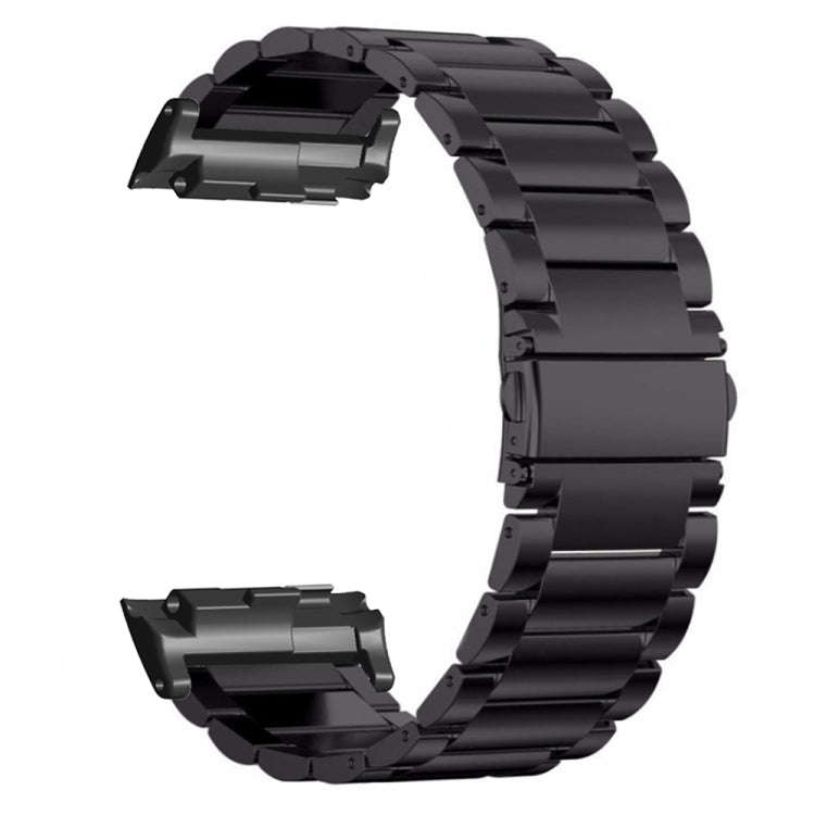 For Huawei Watch D Three-Bead Stainless Steel Watch Band(Black)