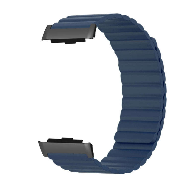 For Huawei Watch D Magnetic Silicone Watch Band(Dark Blue)