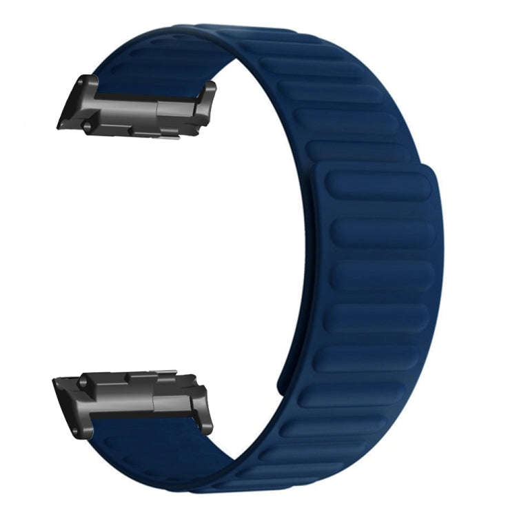 For Huawei Watch D Magnetic Silicone Watch Band(Dark Blue)