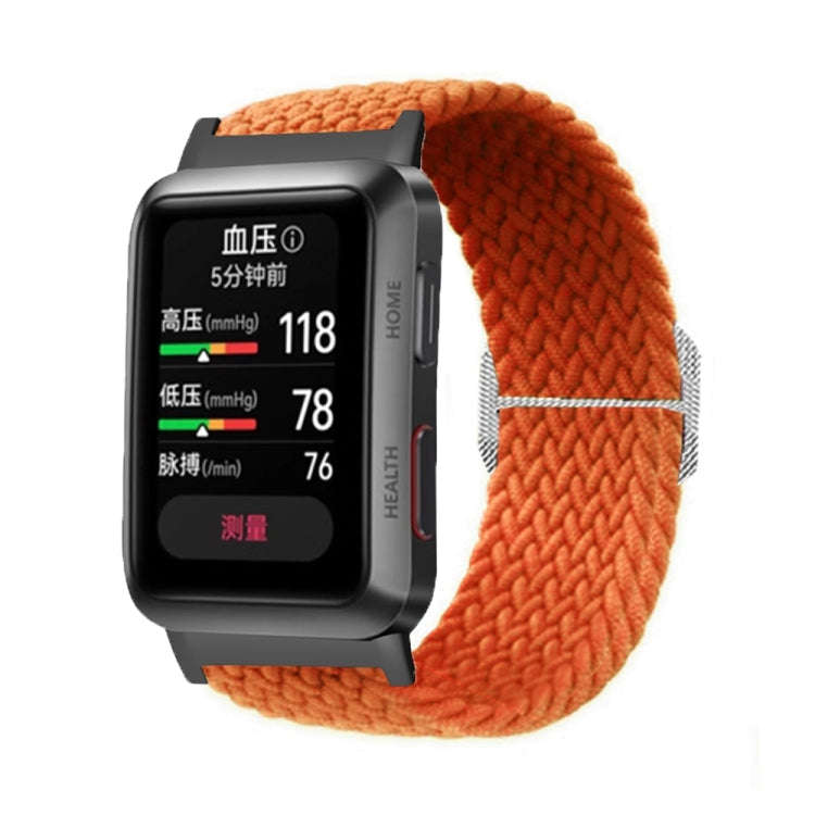 For Huawei Watch D Adjustable Woven Nylon Watch Band(Orange)