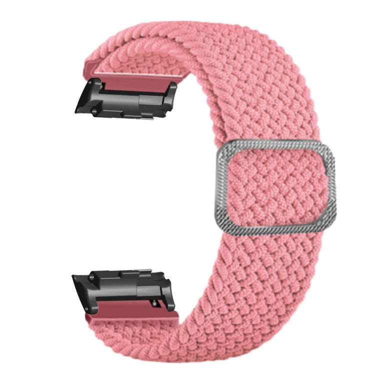 For Huawei Watch D Adjustable Woven Nylon Watch Band(Pink)