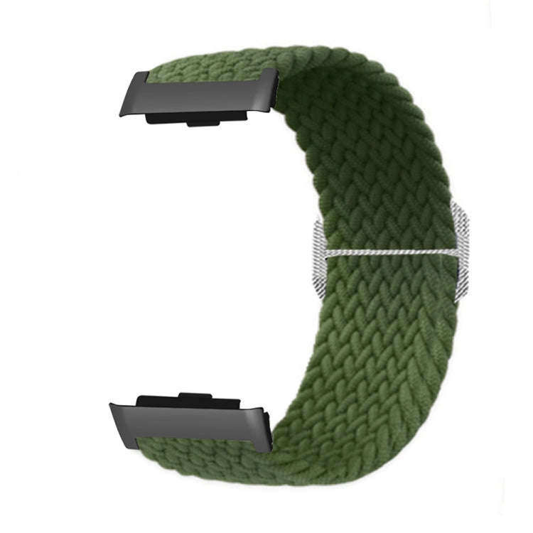 For Huawei Watch D Adjustable Woven Nylon Watch Band(Army Green)