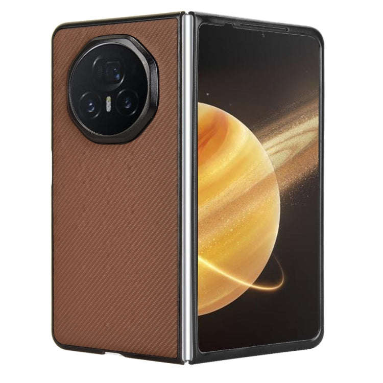 For Honor Magic V3 PU Leather PC Phone Case(Brown)