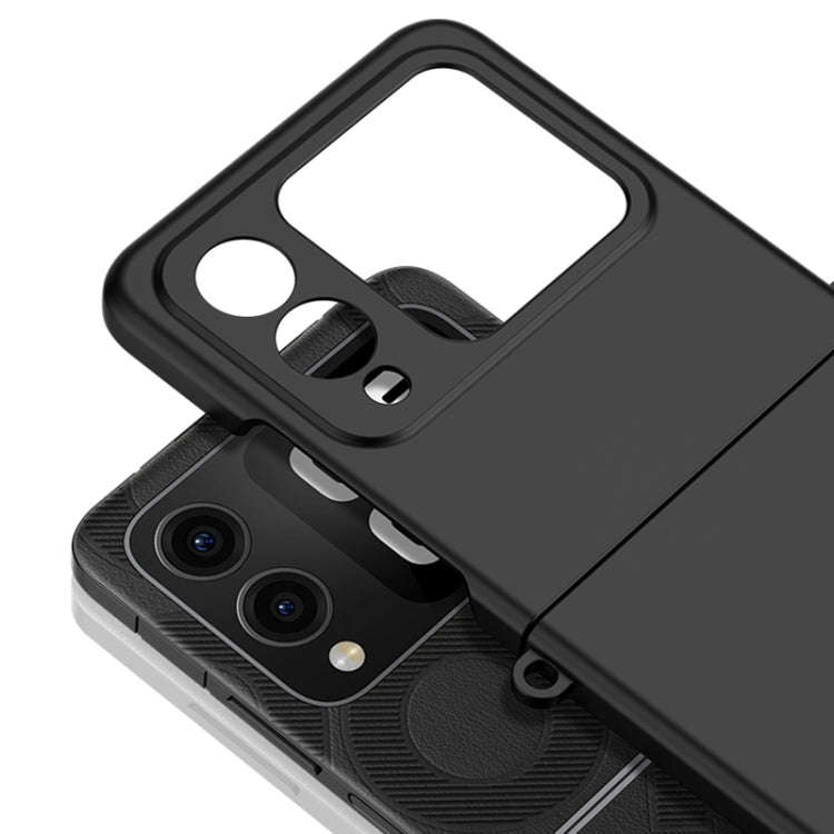For Huawei Nova Flip Gradient Color Skin Feel PC Full Coverage Shockproof Phone Case(White)