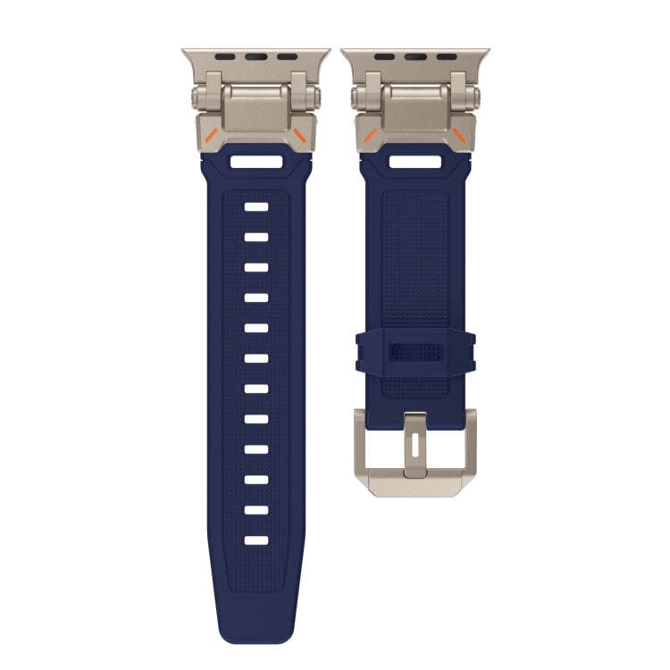 For Apple Watch SE 2023 44mm Explorer TPU Watch Band(Titanium Blue)