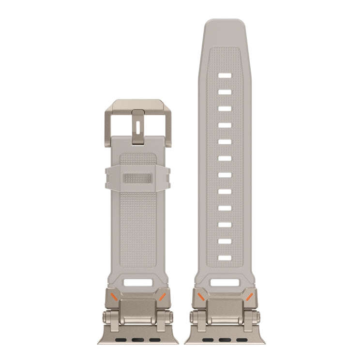 For Apple Watch SE 2022 44mm Explorer TPU Watch Band(Titanium Starlight)