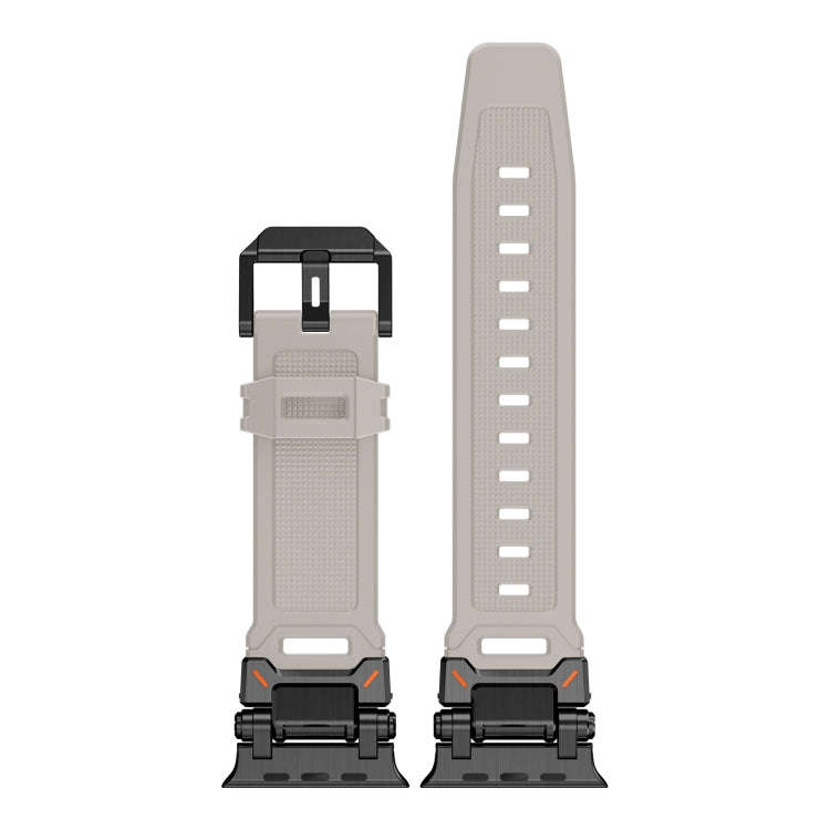 For Apple Watch Series 6 44mm Explorer TPU Watch Band(Black Starlight)