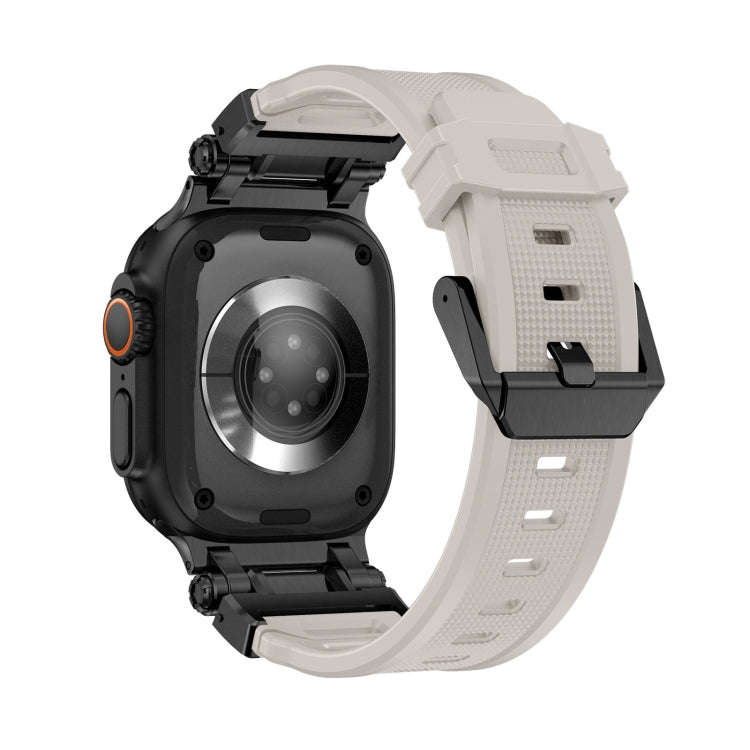 For Apple Watch Series 6 44mm Explorer TPU Watch Band(Black Starlight)