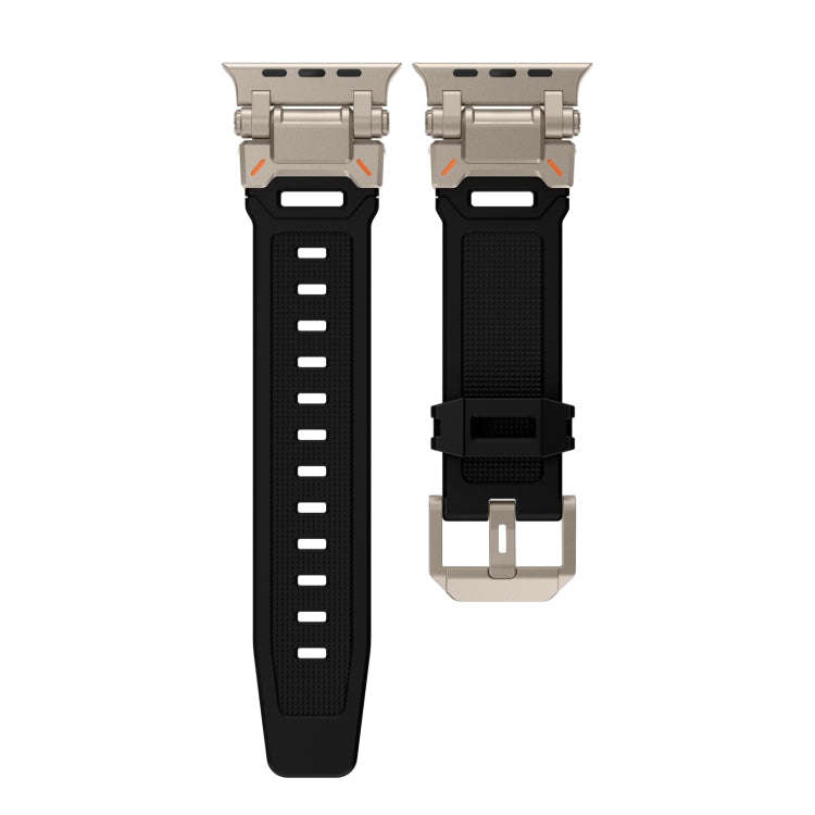 For Apple Watch Series 5 44mm Explorer TPU Watch Band(Titanium Black)