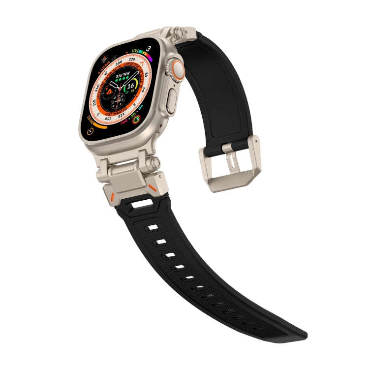 For Apple Watch Series 5 44mm Explorer TPU Watch Band(Titanium Black)