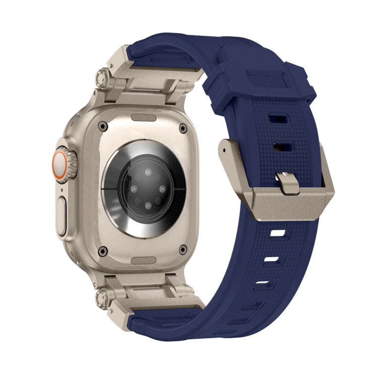 For Apple Watch Series 5 44mm Explorer TPU Watch Band(Titanium Blue)