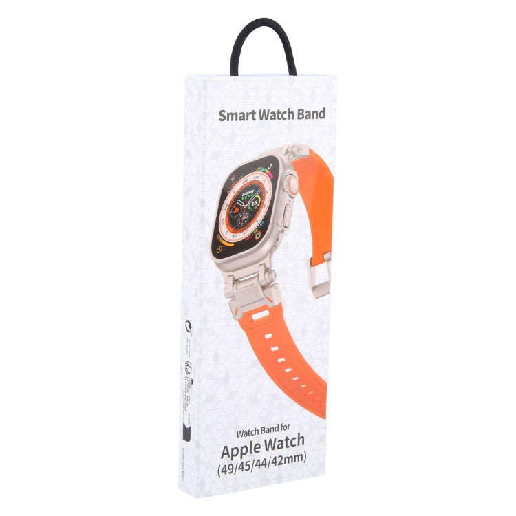 For Apple Watch SE 2022 44mm Explorer TPU Watch Band(Titanium Starlight)