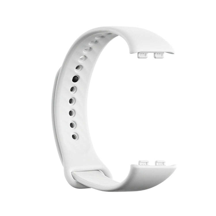 For Honor Band 9 Black Buckle TPU Watch Band(White)