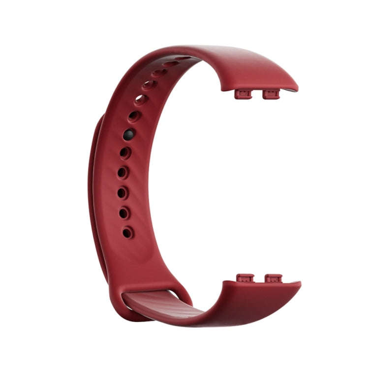 For Honor Band 9 Black Buckle TPU Watch Band(Wine Red)