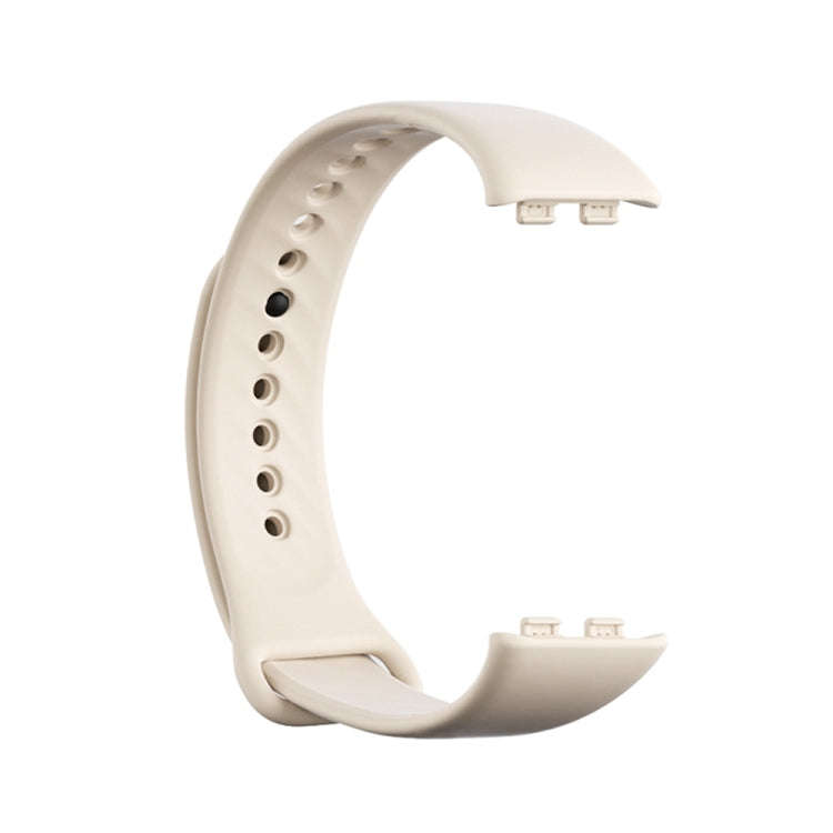 For Honor Band 9 Black Buckle TPU Watch Band(Creamy White)