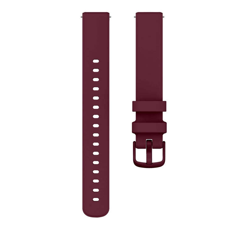 For Garmin Lily 2 Silicone Watch Band Wristband(Wine Red)