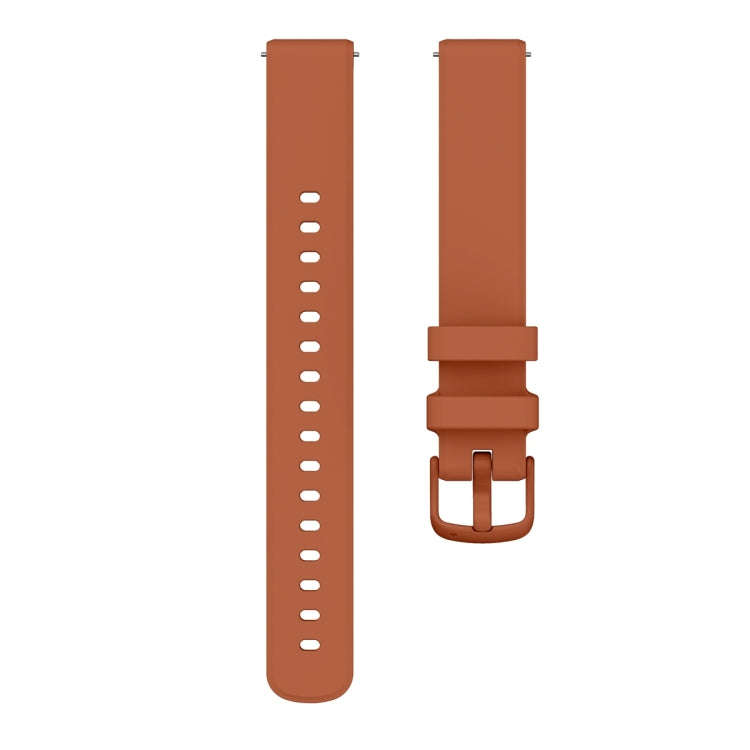 For Garmin Lily 2 Silicone Watch Band Wristband(Mocha Brown)