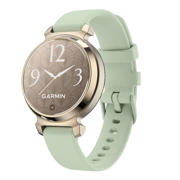 For Garmin Lily 2 Silicone Watch Band Wristband(Light Green)