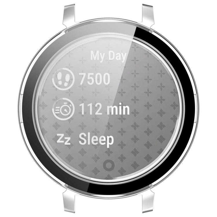 For Garmin Lily 2 PC + Tempered Film Integrated Watch Protective Case(Transparent)