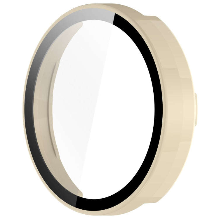 For Garmin Lily 2 PC + Tempered Film Integrated Watch Protective Case(Ivory White)
