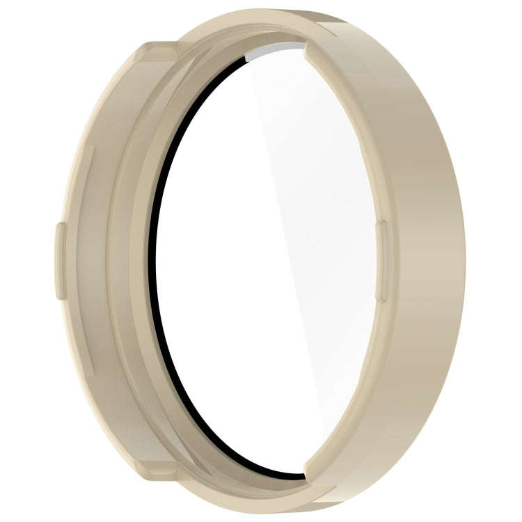 For Garmin Lily 2 PC + Tempered Film Integrated Watch Protective Case(Ivory White)