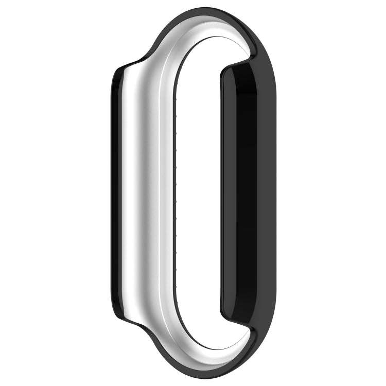 For Xiaomi Mi Band 8 Diamond Half Pack Hollow PC Watch Protective Case(Black)