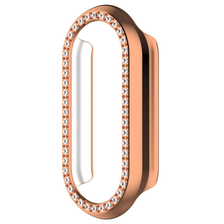 For Xiaomi Mi Band 8 / 9 Ceramic / 10 Ceramic Diamond Half Pack Hollow PC Watch Protective Cover(...