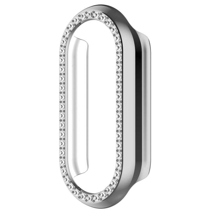 For Xiaomi Mi Band 8 / 9 Ceramic / 10 Ceramic Diamond Half Pack Hollow PC Watch Protective Cover(...