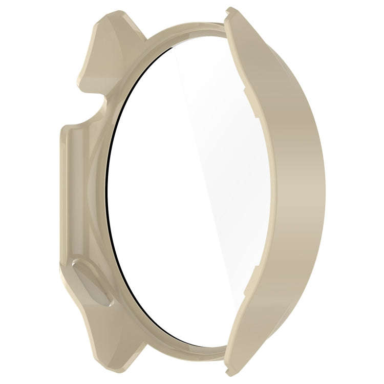 For OnePlus Watch 2 / OPPO Watch X PC + Tempered Film Integrated Watch Protective Case(Ivory White)